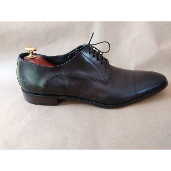 Hugo Boss Men\'s Shoes Business Man Luxury Leather Brown Made In Italy